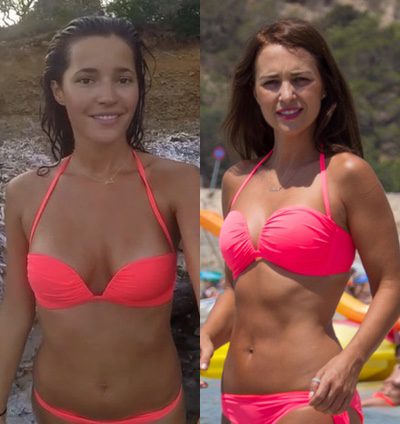 Duelo de look playero: Malena Costa y Paula Echevarría lucen el mismo bikini de Calzedonia
