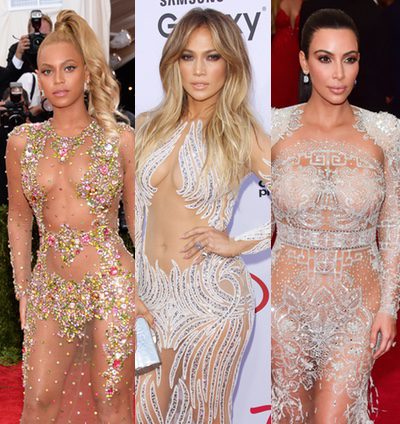Beyoncé, Jennifer Lopez y Kim Kardashian: las otras Cristina Pedroche de las transparencias extremas