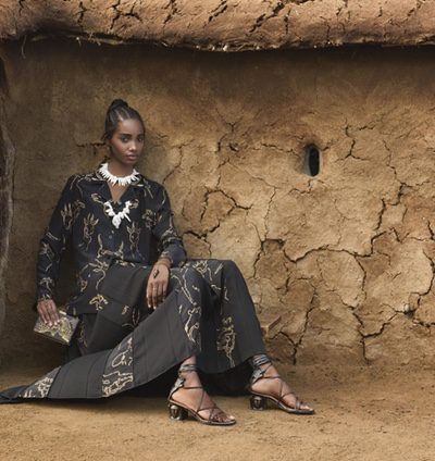 Valentino se aleja de los convencionalismos de estética conservadora y diseña una colección de inspiración Masai