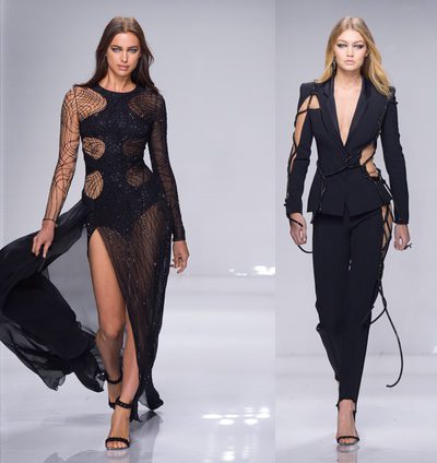 Versace presenta su temporada primavera/verano con volúmenes asimétricos y aberturas en sus vestidos
