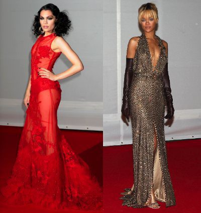 El look de Jessie J supera el estilo de Rihanna y Lana del Rey en los Premios Brit 2012