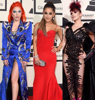 Lady Gaga, Demi Lovato y Ariana Grande entre las peor vestidas de los Premios Grammy 2016