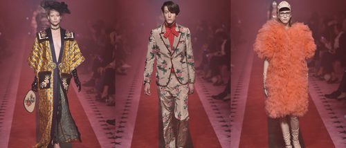 Gucci apuesta por el estilo oriental y vintage primavera/verano 2017 en la Milán Fashion Week