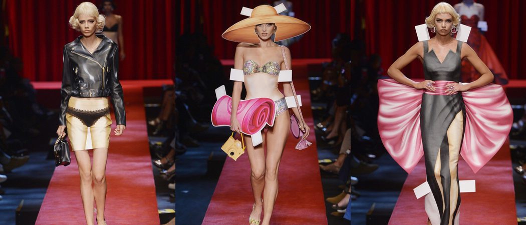 Moschino lleva las muñecas recortables de primavera/verano 2017 a la Milán Fashion Week