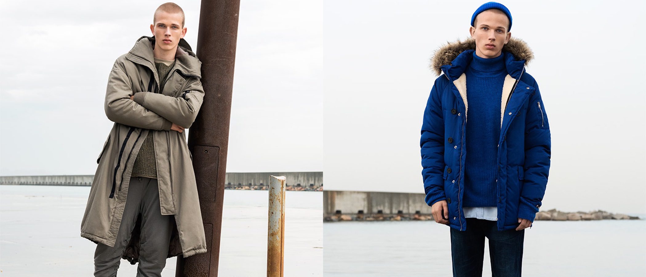 Pull&Bear llena de tendencias su colección de abrigos masculinos para invierno 2017