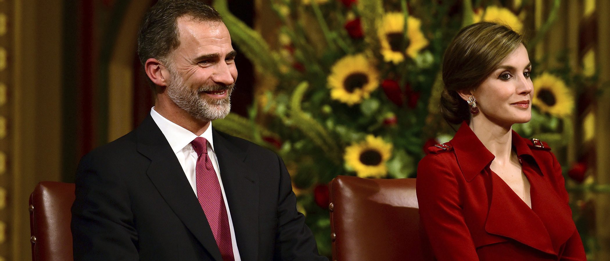 La Reina Letizia repite un Carolina Herrera y sigue fiel a Felipe Varela en su Viaje de Estado a Reino Unido