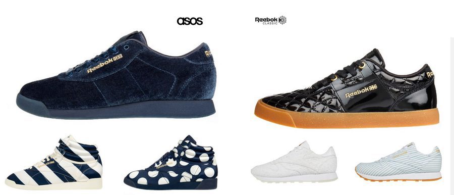 ASOS lanza una colección limitada de zapatillas en colaboración con Rebook para el próximo otoño 2017