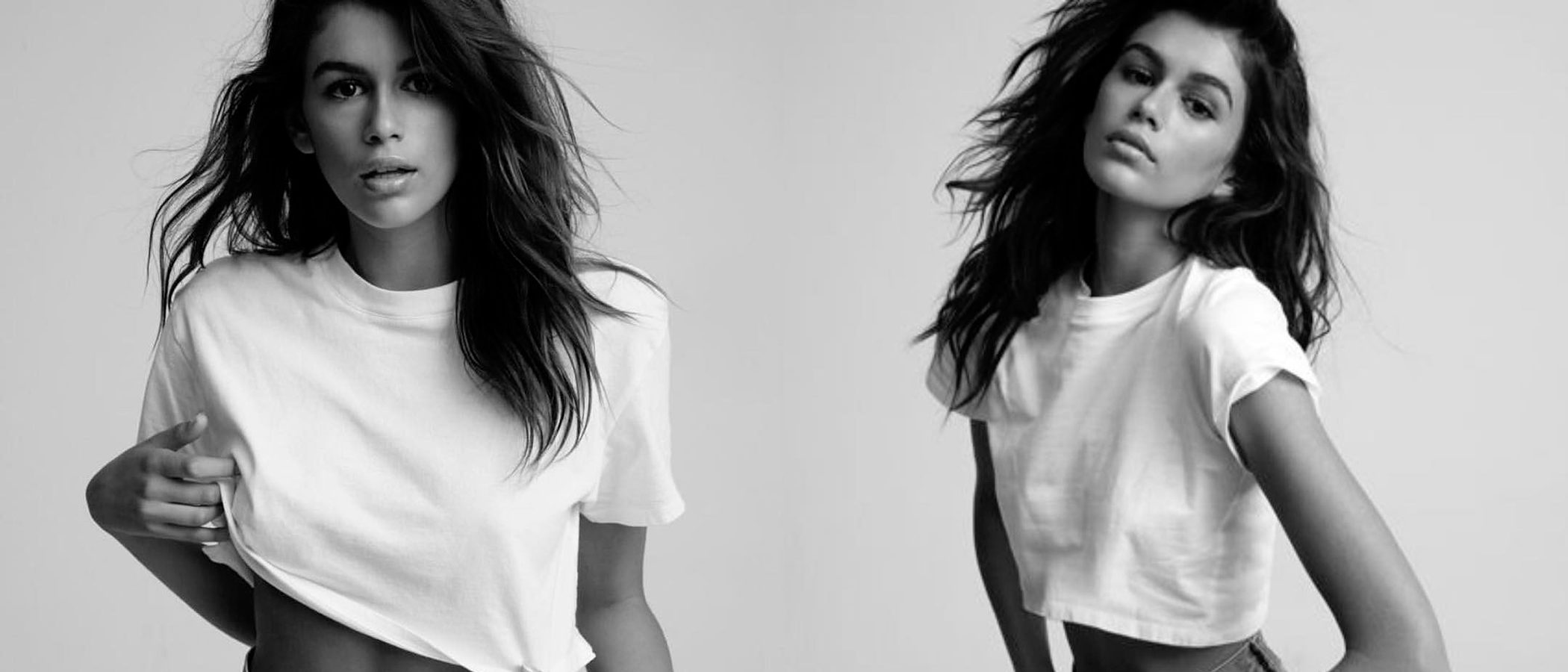 Kaia Gerber se convierte en la nueva imagen de la campaña 'Hanes x Karla T-shirts'