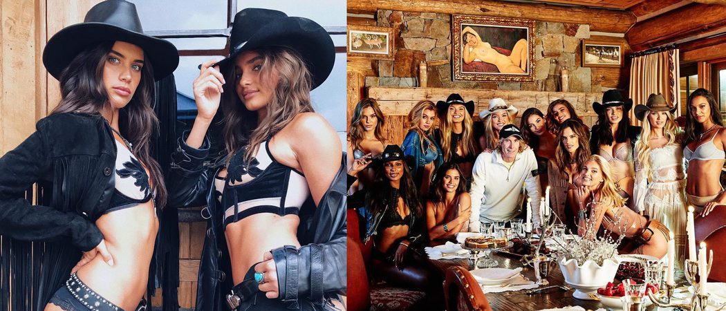 Las modelos de Victoria's Secret se visten de 'cowboys' para rodar la campaña Holiday 2017