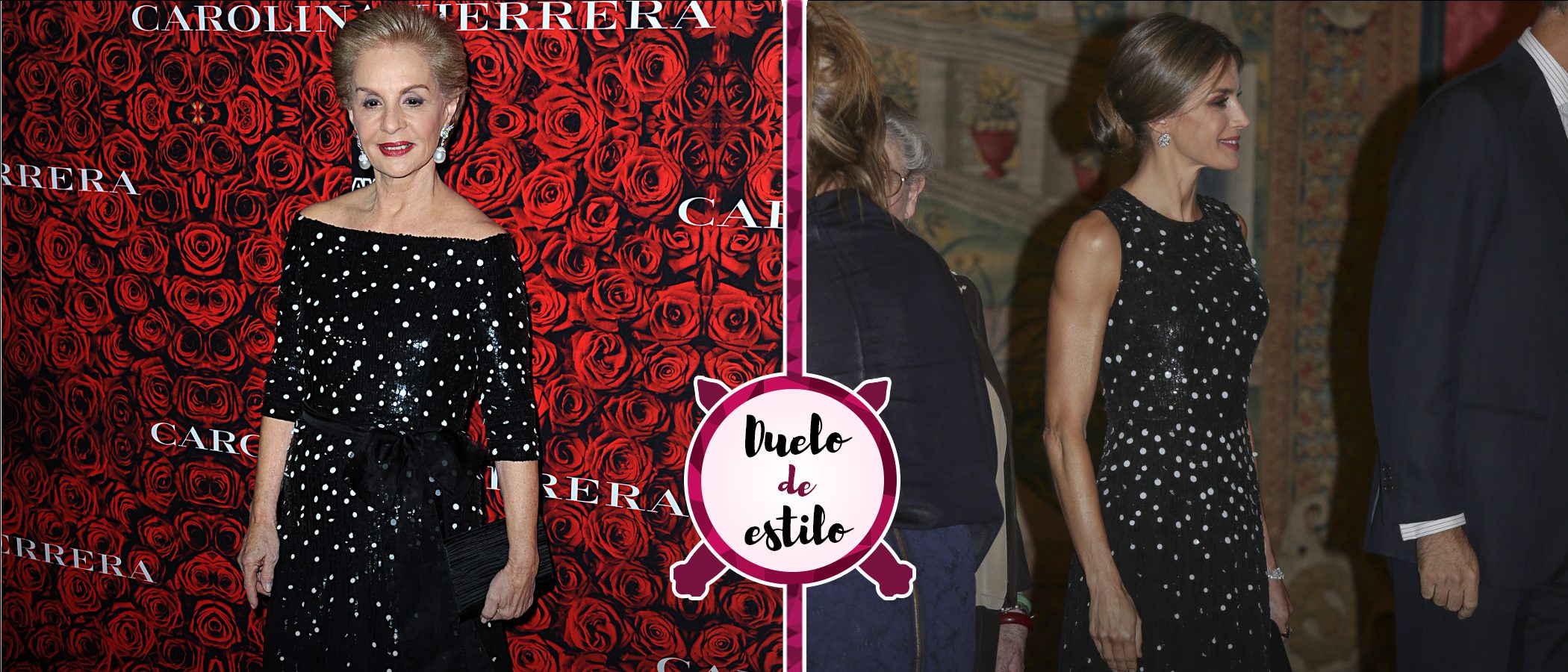 Carolina Herrera y la Reina Letizia apuestan por un vestido muy similar. ¿Quién lo lució mejor?