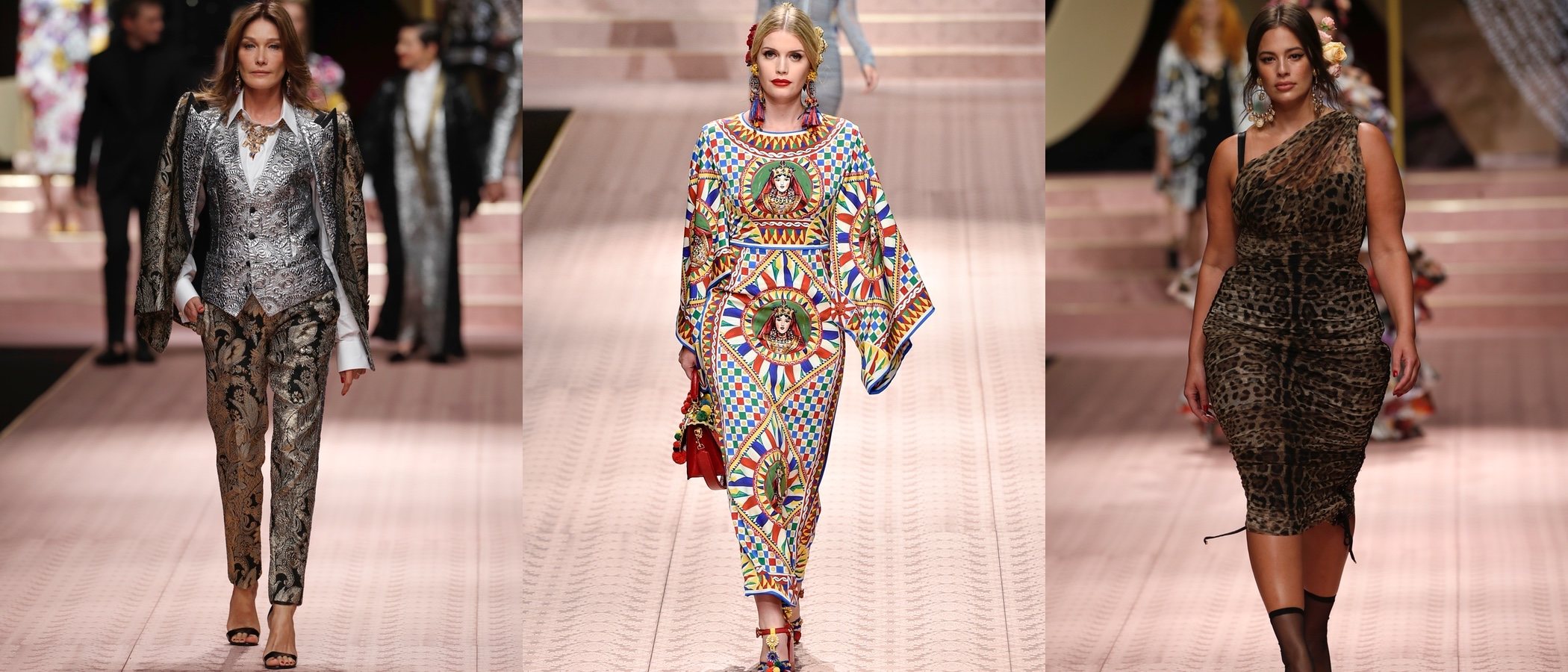 Carla Bruni, Kitty Spencer o Ashley Graham: Así ha sido la pasarela más reivindicativa de Dolce&Gabbana