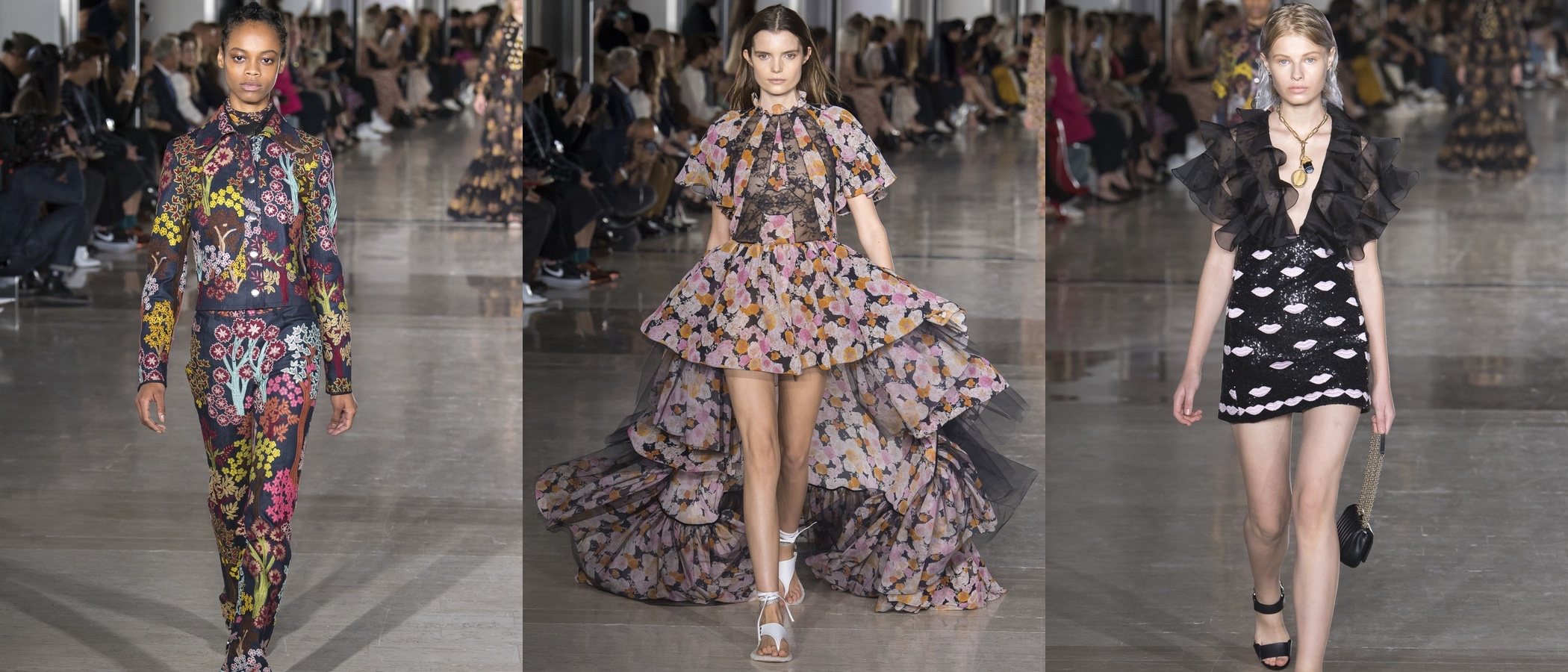 Diseños femeninos y vintage suben a la pasarela de la París Fashion Week con Giambattista Valli
