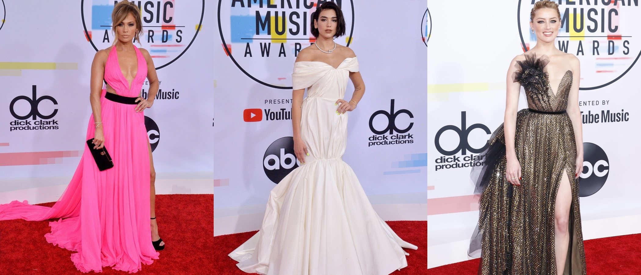 Jennifer Lopez, Dua Lipa y Amber Heard, entre las mejor vestidas de los American Music Awards 2018