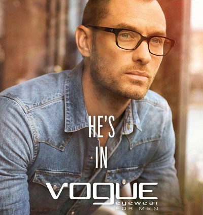 Jude Law protagoniza la primera campaña de 'Vogue Eyewear for men'