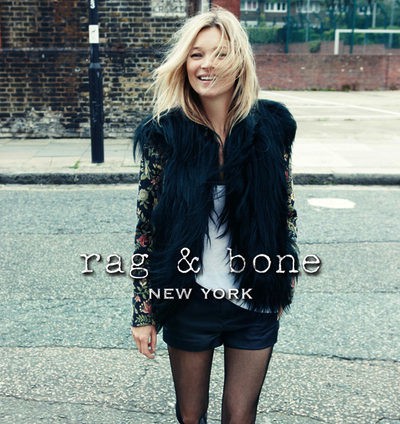 Kate Moss protagoniza la campaña otoño/invierno 2012/2013 de Rag & Bone
