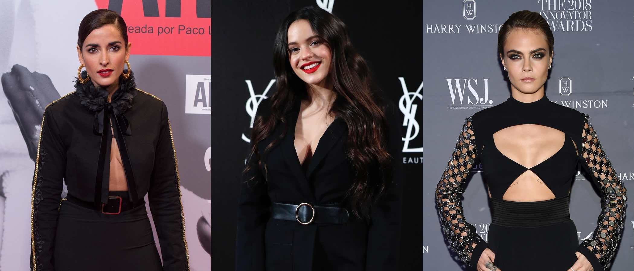 Rosalía, Inma Cuesta y Cara Delevingne: el total black se apodera de las mejor vestidas de la semana