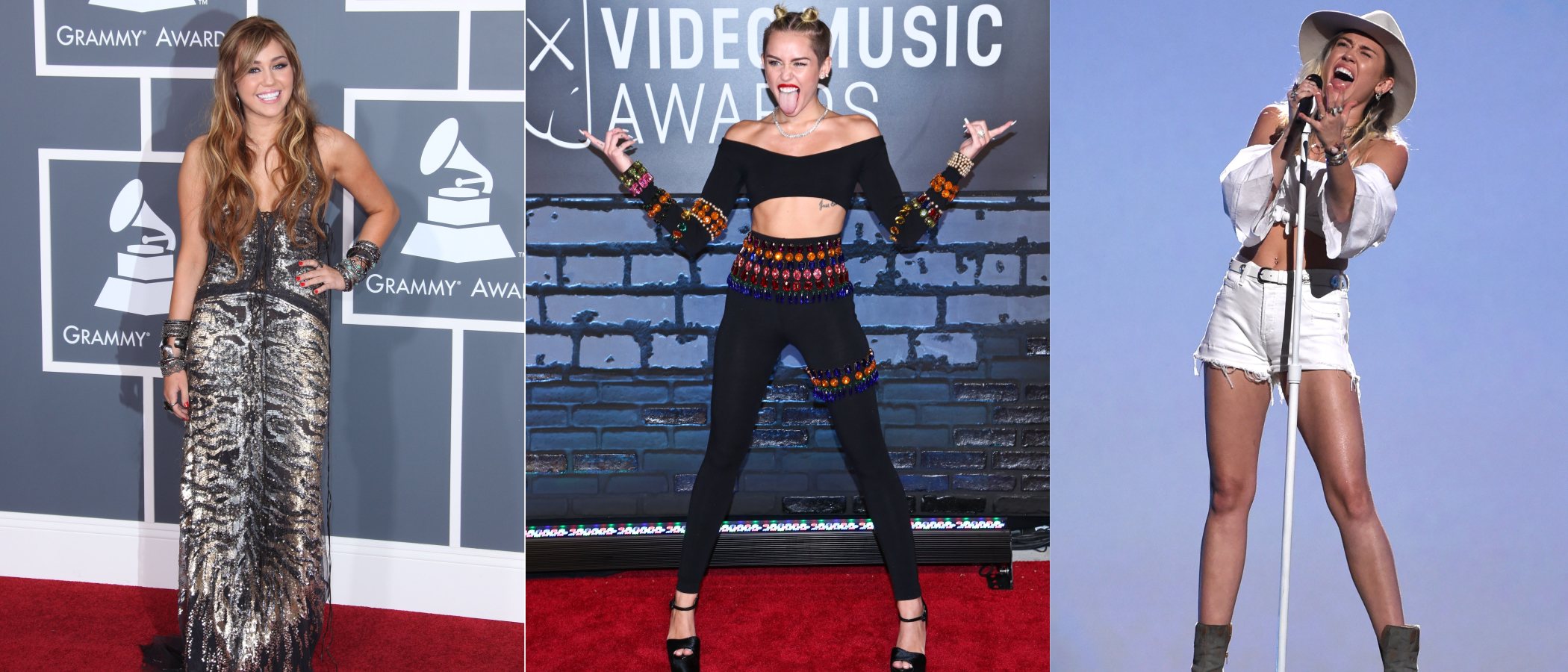 La evolución de estilismos de Miley Cyrus: de la inocencia a la pura rebeldía