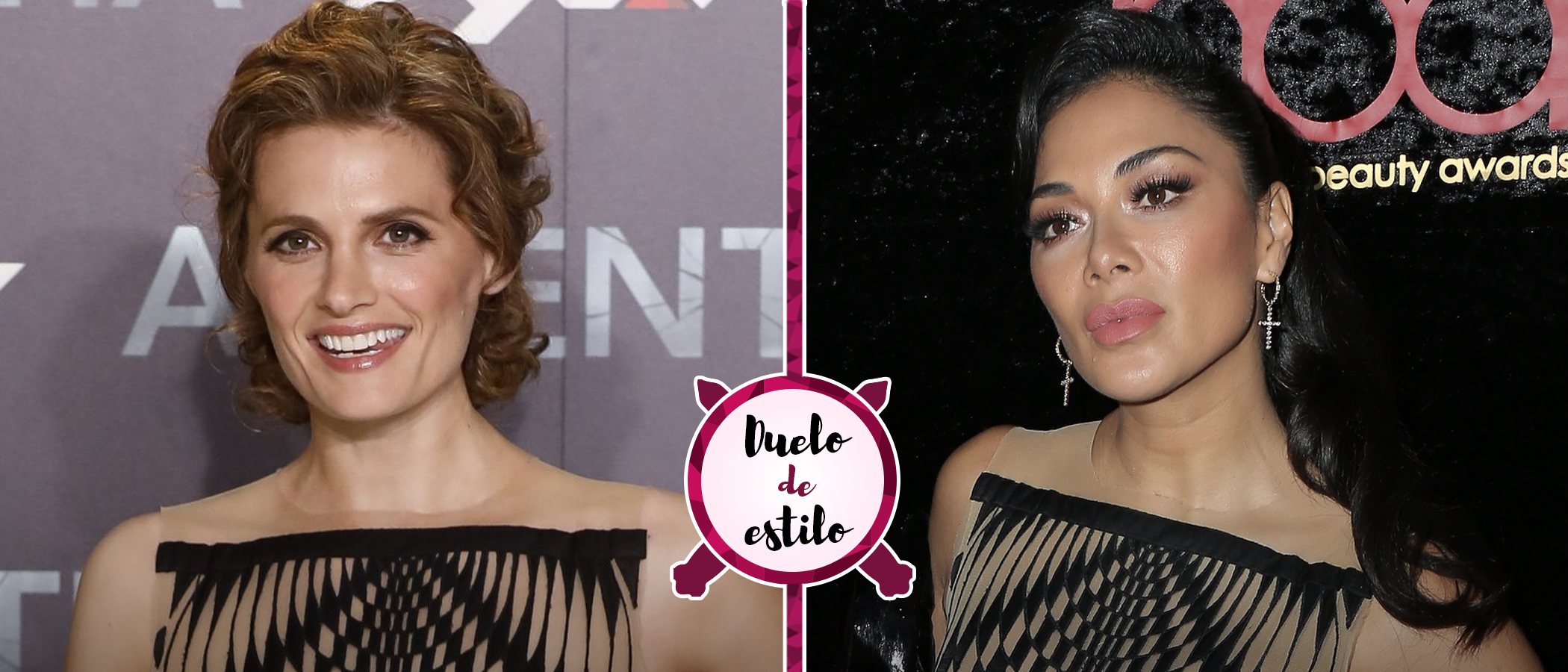 Duelo de estilo: Nicole Scherzinger y Stana Katic en un mismo vestido psicodélico, ¿quién lo lleva mejor?