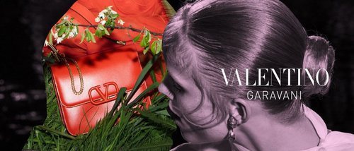 Rianne Van Rompaey y el rojo pasión, protagonistas de la campaña de Valentino otoño/invierno 2019/2020