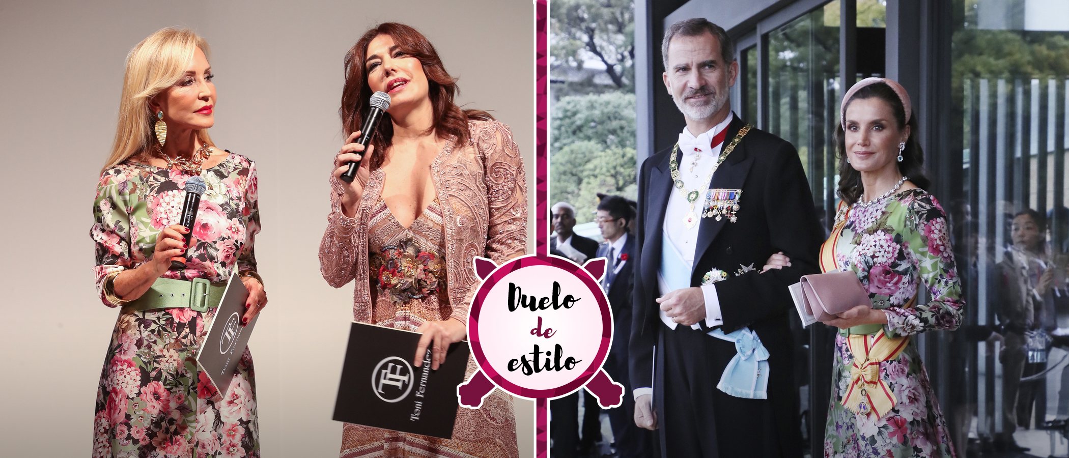 Carmen Lomana escoge el mismo vestido con el que la Reina Letizia acaparó todos los flashes en Japón