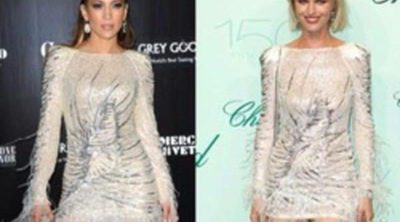 Jennifer Lopez y Eva Herzigova comparten gusto por lo glitter