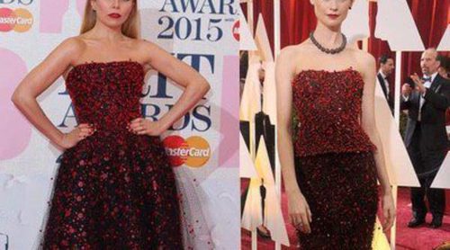 Paloma Faith copia en los Brit Awards 2015 el vestido Armani Privé de Behati Prinsloo de los Oscar 2015