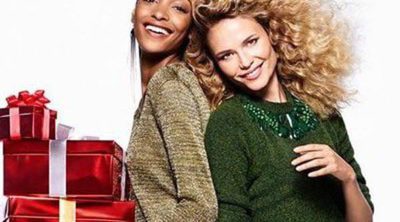 Jourdan Dunn y Natasha Poly lucen los looks de Navidad 2015 de H&M