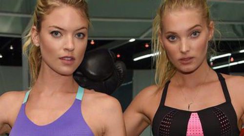 Martha Hunt y Elsa Hosk se suben al ring para presentar la línea Sport 2016 de Victoria's Secret