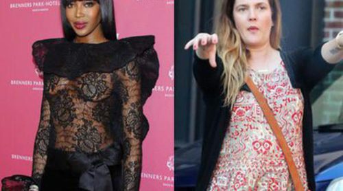 La transparencia de Naomi Campbell y el vestido de abuela de Drew Barrymore: las peor vestidas de la semana