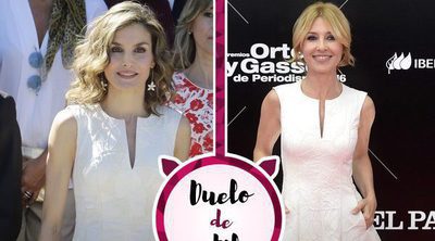 La Reina Letizia y Cayetana Guillén Cuervo lucen el mismo vestido de Carolina Herrera