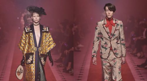 Gucci apuesta por el estilo oriental y vintage primavera/verano 2017 en la Milán Fashion Week