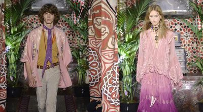 Roberto Cavalli sube a la Milán Fashion Week el estilo boho-chic en su primavera/verano 2017