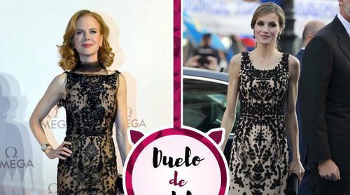 La Reina Letizia y Nicole Kidman coinciden en gustos con un vestido casi idéntico, ¿quién lo luce mejor?