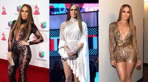 Jennifer Lopez presume de curvas con tres looks en la gala de los Latin Grammy 2016