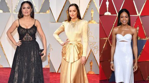 Salma Hayek, Dakota Johnson y Naomi Harris, entre las peor vestidas de los Premios Oscar 2017