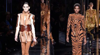 La naturaleza y los animales salvajes llegan a la Paris Fashion Week con el desfile de Balmain