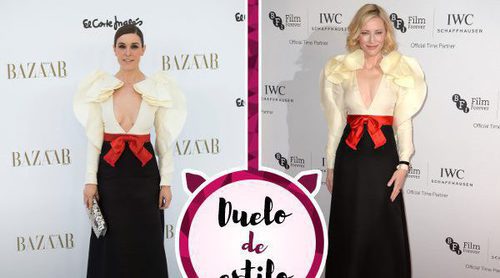 Raquel Sánchez Silva y Cate Blanchett coinciden con el mismo Gucci. ¿Quién lo luce mejor?