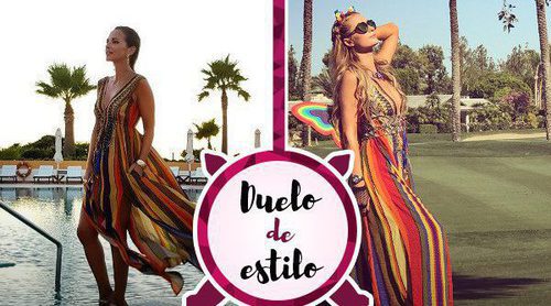 Paula Echevarría y Paris Hilton se decantan por el mismo look étnico. ¿A quién le sienta mejor?