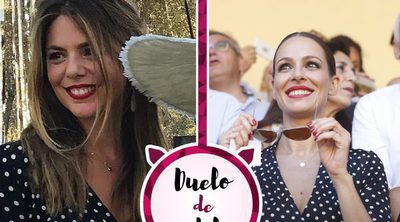 Manuela Velasco y Eva González se decantan por el mismo vestido de lunares de Dolores Promesas