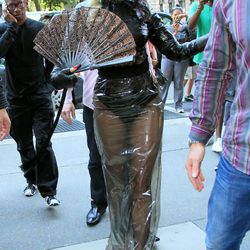 Looks de Lady Gaga: Vestido de pvc