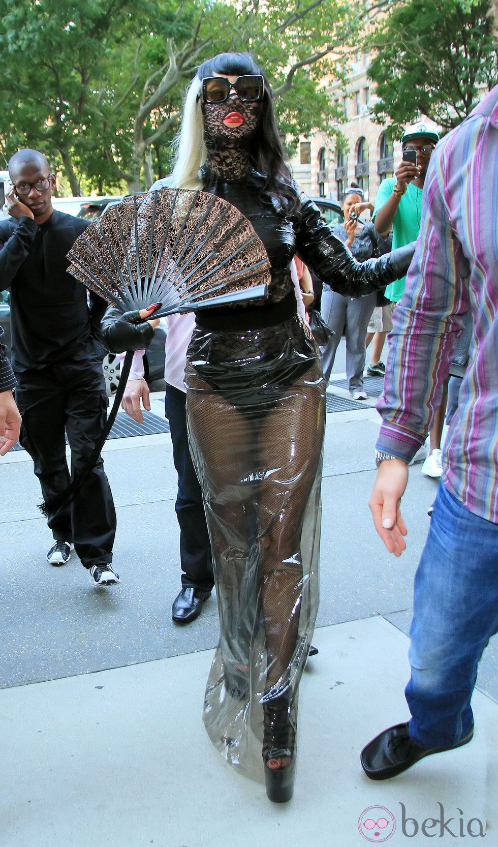 Looks de Lady Gaga: Vestido de pvc