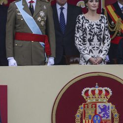 La Reina Letizia con un vestido de Felipe Varela en el Día de la Hispanidad