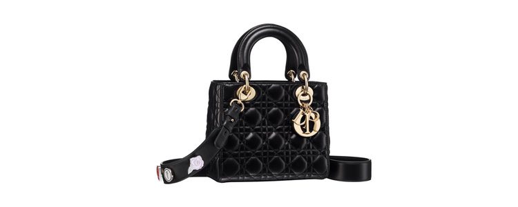 Bolso negro de cuero de la colección Lady 2017 de Dior