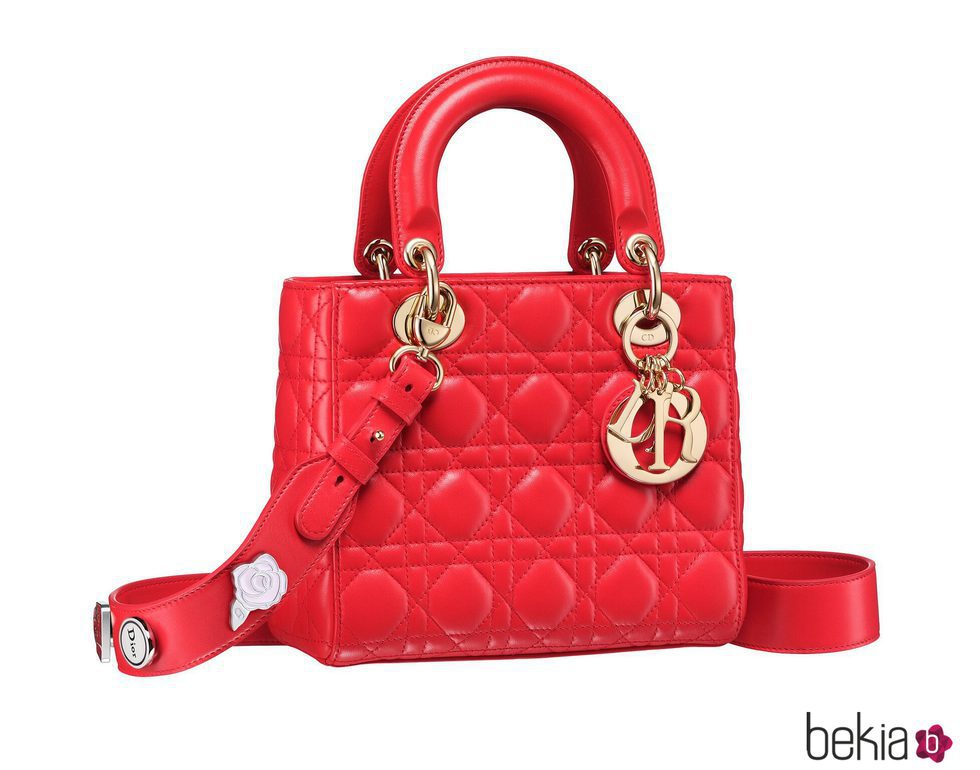 Bolso rojo intenso de la colección Lady 2017 de Dior