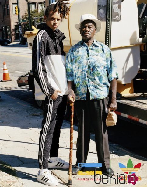 Chándal bicolor de la colección de Adidas con Pharrell Williams