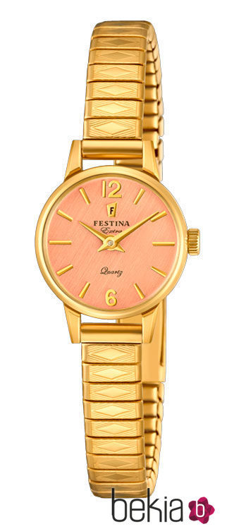 Reloj XS dorado y rosa de la colección 'Extra 1948' de Festina