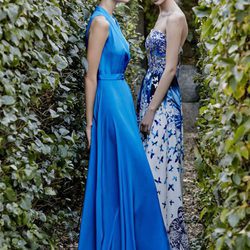 Vestidos largos de color azul de Dolores Promesas primavera/verano 2017