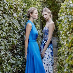 Vestidos largos de color azul de Dolores Promesas primavera/verano 2017