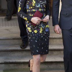 Kate Middleton con un vestido floral en el Institute of Contemporary Arts