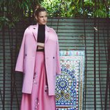 Abrigo oversize de color rosa de L.K.Bennett colección primavera/verano 2017